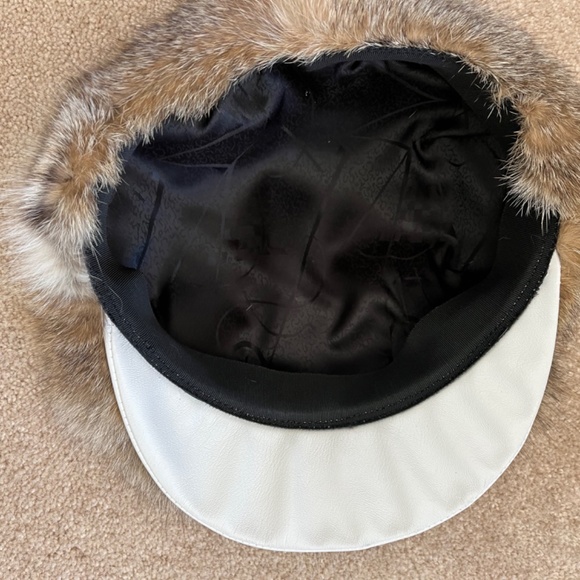 fur hat with beak (real fur)